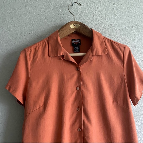 Harley Davidson Silk Embroidered Tori Richard Shirt - Picture 6 of 11